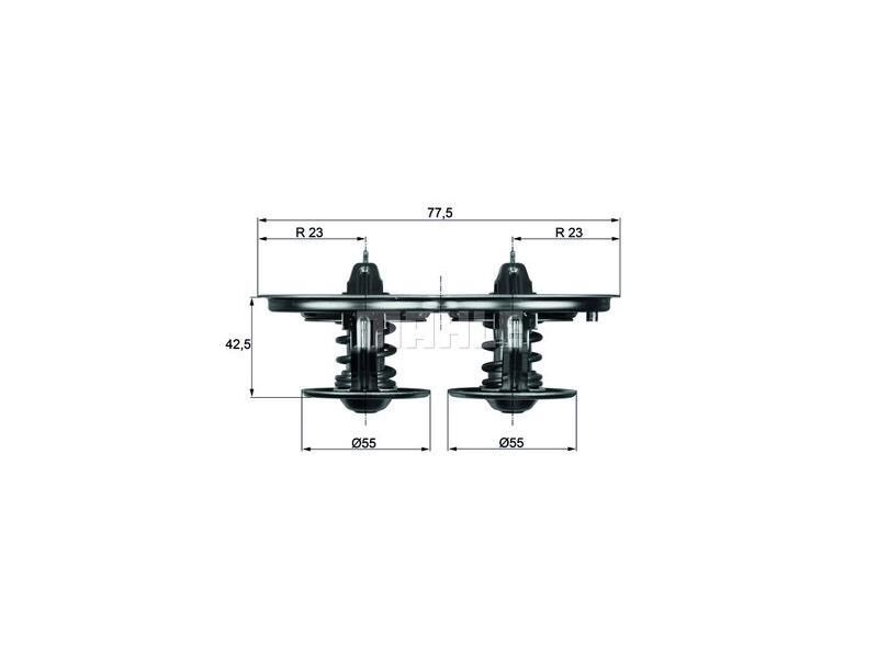 TERMOSTAT 71,71°C LKW SCANIA