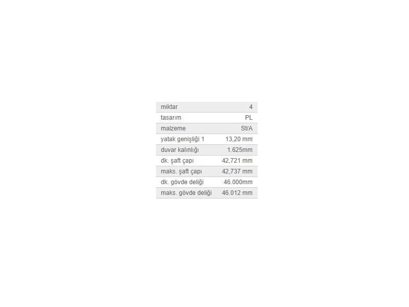 KOL YATAK 0,25 TK. OPEL AST.G-H COR.C-D MER.A 04-