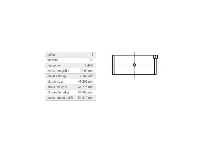 KOL YATAK 0,75 TK. M.BENZ M110 123 72-91