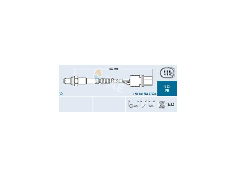 LAMBDA SENSÖRÜ VAG A1 A3 A4 A5 A7 A8 CAD3-4 GO5-6 JET3 PAS PO5 T5 T6 04-