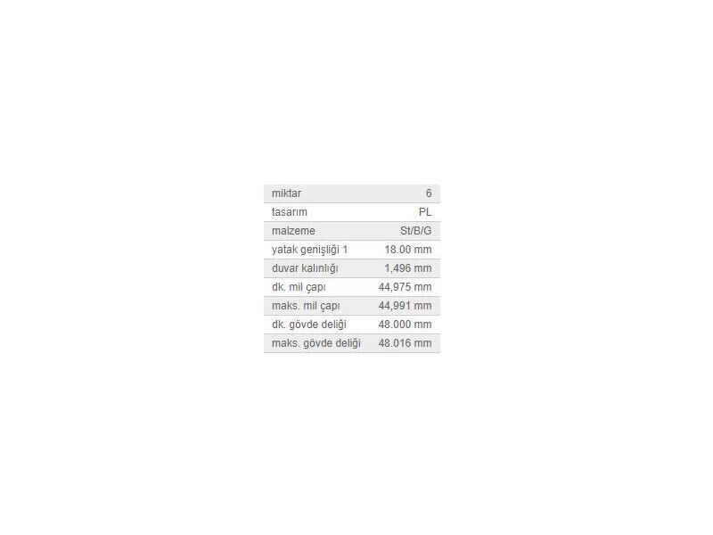KOL YATAK STD TK. BMW M21D24 86-