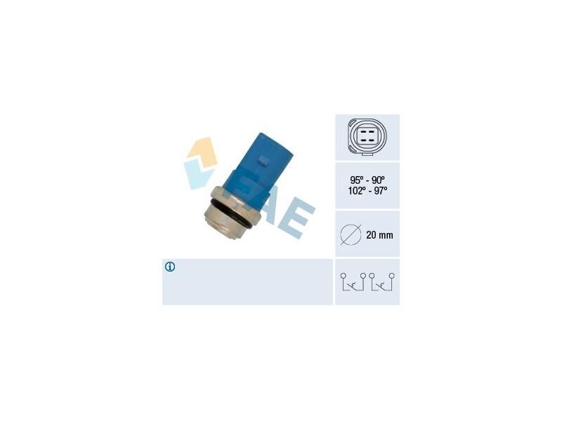 FAN MÜŞÜRÜ 90°-95° VAG A2 A4 A6 A8 PASSAT 97-