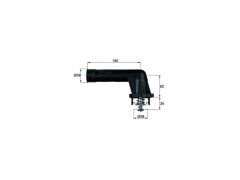 TERMOSTAT 95°C BMW E34 36 93-00