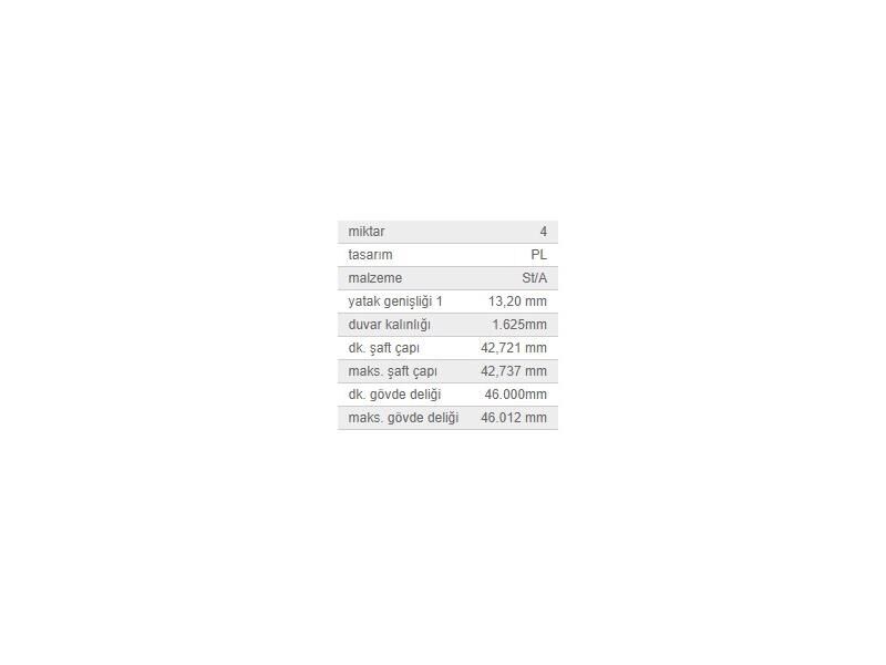 KOL YATAK 0,25 TK. OPEL AST.G-H COR.C-D MER.A 04-
