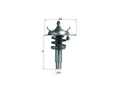 TERMOSTAT 90°C M.BENZ 171 203 204 209 211 02-12