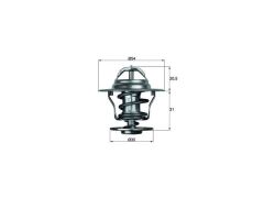 TERMOSTAT 87°C VAG 80 100 A2 A4 A6 BO1 CAD1-3- GO1-2-3-4 JET1-2 PAS T5 75-11