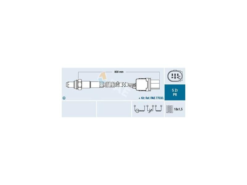 LAMBDA SENSÖRÜ VAG A1 A3 A4 A5 A7 A8 CAD3-4 GO5-6 JET3 PAS PO5 T5 T6 04-