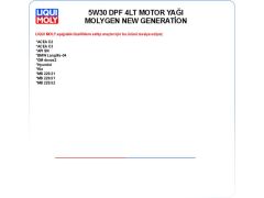 5W30 4LT MOTOR YAĞ DPF MOLYGEN NEW GENERATİON