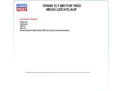 10W40 1LT MOTOR YAĞ MOS2 LEİCHTLAUF