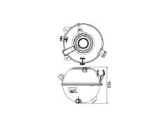 GENLEŞME TANKI 0,80LT VAG A3 Q3 TT CAD3-4 CC GO5-6 JET3-4 PAS TIGUAN 99-21