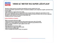 10W40 4LT MOTOR YAĞ SUPER LEİCHTLAUF