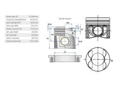 PİSTON 83,00MM M.BENZ OM642 06-12