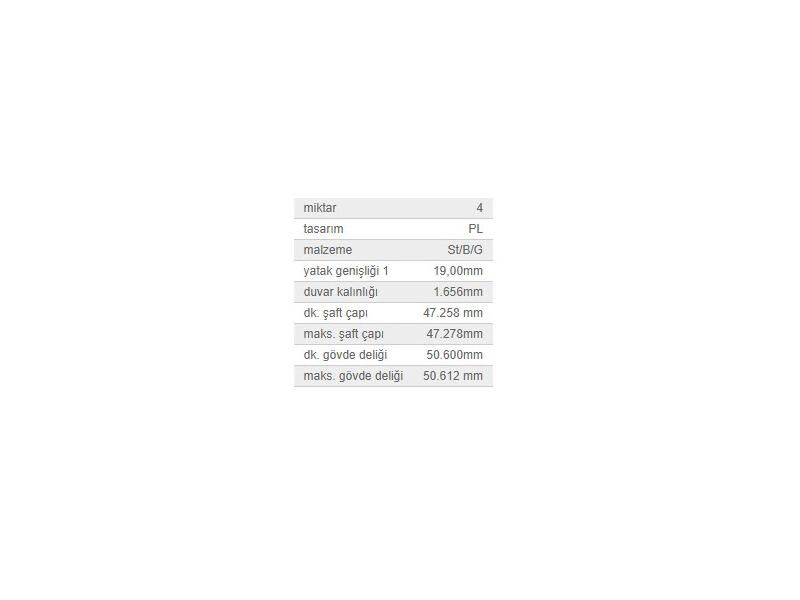 KOL YATAK 0,50 TK. VAG 80 100 A4 A6 BO1 CAD2 GO1-2-3-4-5 JET2 LT28 PAS PO3 T4 T5 83-