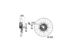 FAN MOTORU + TEKLİ FAN LAND DİSC4 RR SPORT1 09-19