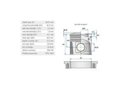PİSTON 88,51MM M.BENZ OM646 647 648 00-20