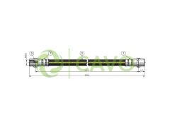 FREN HORTUMU ARKA M.BENZ SPRT 408 412 413 416 95-