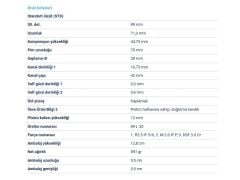 PİSTON 89,00MM M.BENZ 210 461 901 902 903 904 96-07