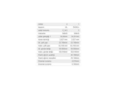 ANA YATAK 0,25 TK. VAG 80 100 CAD1 GO1-2 JET1-2 PAS PO2 T3 68-