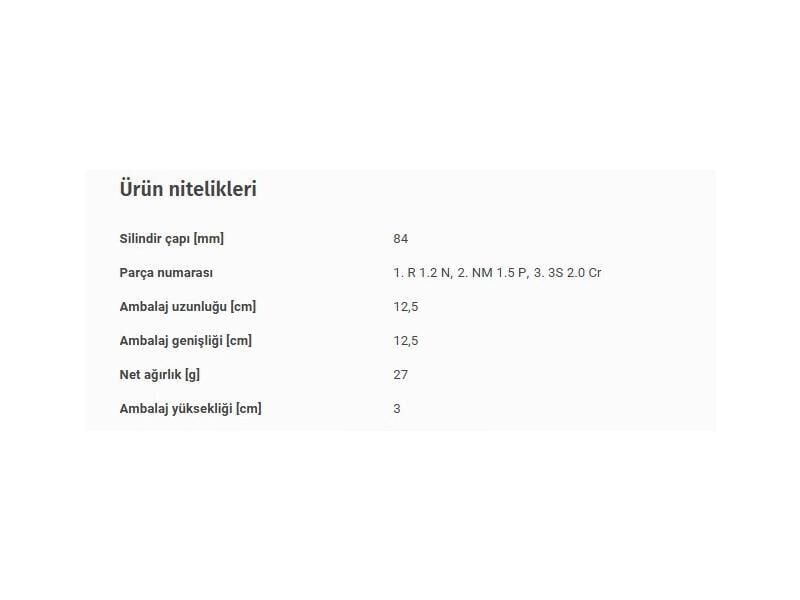 SEGMAN SETİ 84,00MM VAG A3 GO5 TOUAREG T5 02-11