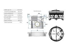 PİSTON 82,51MM VAG A3 A4 A5 GO6 PAS 06-