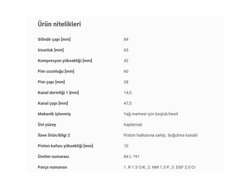 PİSTON 84,00MM BMW B37 47 11-