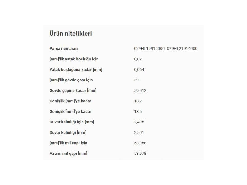 ANA YATAK STD VAG A1 A3 A4 A5 A6 CAD3-4 CC CRAFT GO5-6-7 T5 T6 08-