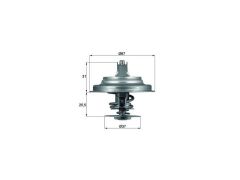 TERMOSTAT 71°C VAG 80 100 200 A6 CRAFT LT28 PAS T4 81-14