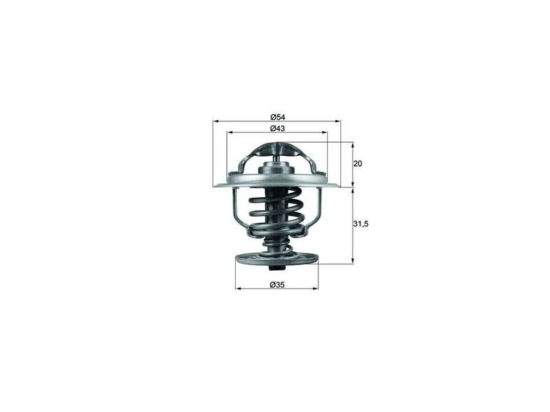 TERMOSTAT 87°C VAG 80 100 A2 A3 BO1 CAD3 GO3-4-5 JET3-4 PAS PO4 84-11