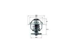 TERMOSTAT 87°C VAG 80 100 A2 A3 BO1 CAD3 GO3-4-5 JET3-4 PAS PO4 84-11
