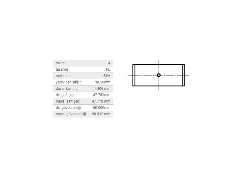 KOL YATAK STD TK. VAG A2 BO1 CAD2-3 GO4-5 PO3-4 96-
