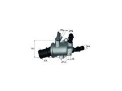 TERMOSTAT 88°C OPEL AST.H VEC.C ZAF.A 04-11
